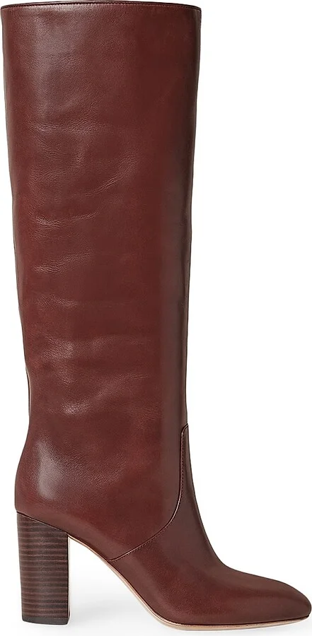 Women's Goldy Knee-High Leather Boots - Black - Size 5 - Image 11