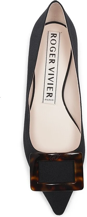 Women's Gommettine Leather Ballerina Flats - Nero - Size 6 - Image 4