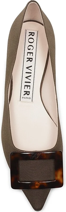Women's Gommettine Leather Ballerina Flats - Nero - Size 6 - Image 10