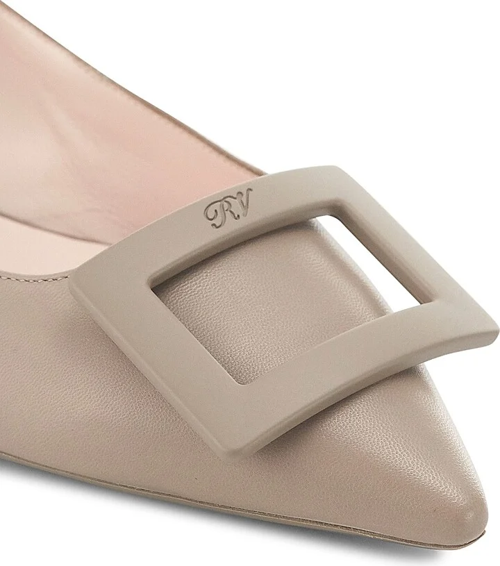 Women's Gommettine Leather Flats - Black - Size 4 - Image 11