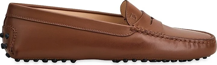 Women's Gommini Leather Driving Loafers - White - Size 7 - Image 8