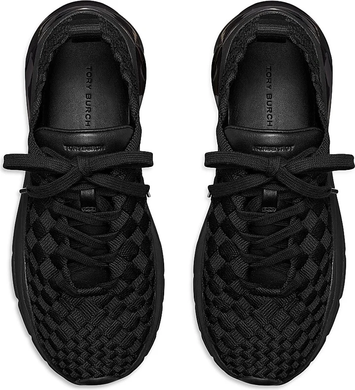 Women's Good Luck Woven Trainers - Perfect Black - Size 5 - Image 3