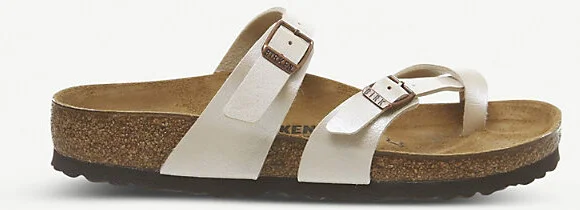 Womens Graceful Pearl White Mayari Cross Strap Sandal Eur 36 / 3 Uk Women