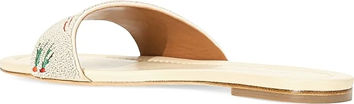 Women's Gracie Beaded Flat Sandals - Carrot Cake - Size 5 - Image 3