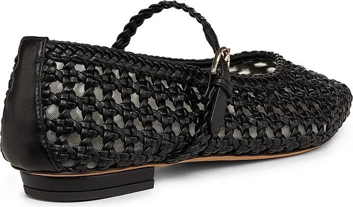 Women's Gracie Braided Mary Jane Ballet Flats - Nero - Size 9.5 - Image 3