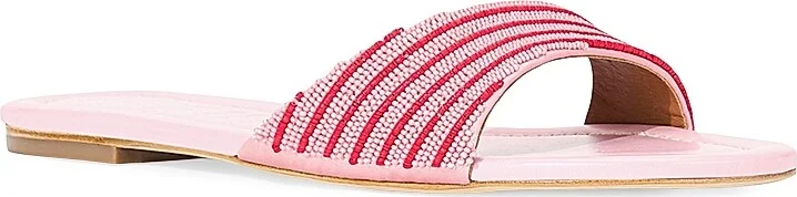 Women's Gracie Two-Tone Beaded Sandals - Montauk Stripe - Size 5 - Image 2