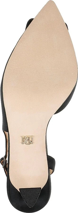 Women's Graciella 80MM Satin Slingback Pumps - Black Satin - Size 5 - Image 6