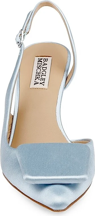 Women's Graciella 80MM Satin Slingback Pumps - Black Satin - Size 5 - Image 9