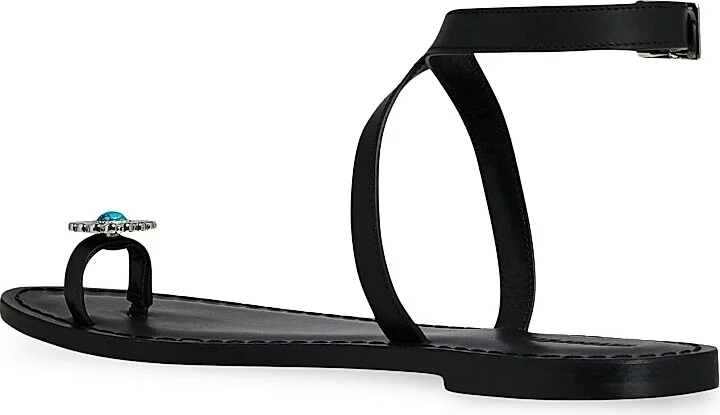 Women's Grazia Sandals - Black Turquoise - Size 6 - Image 3