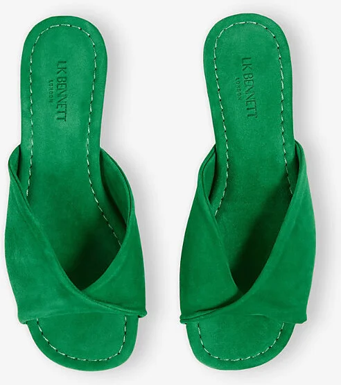 Womens Gre-Mint Leaf Cora Suede Sandals Eur 35 / 2 Uk Women - Image 2