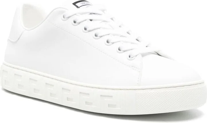 Women's Greca Faux Leather Sneakers - Image 3