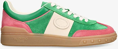 Womens Green Comb Upvillage Crosta Low-Top Suede Trainers Eur 40 / 7 Uk Women