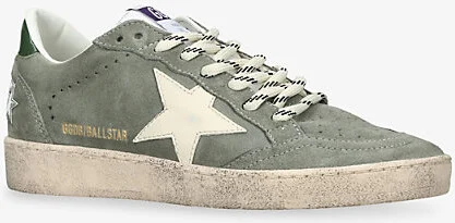 Womens Green Comb Women's Ball Star Suede Low-Top Trainers Eur 38/5 Uk Women - Image 2