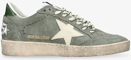 Womens Green Comb Women's Ball Star Suede Low-Top Trainers Eur 38/5 Uk Women