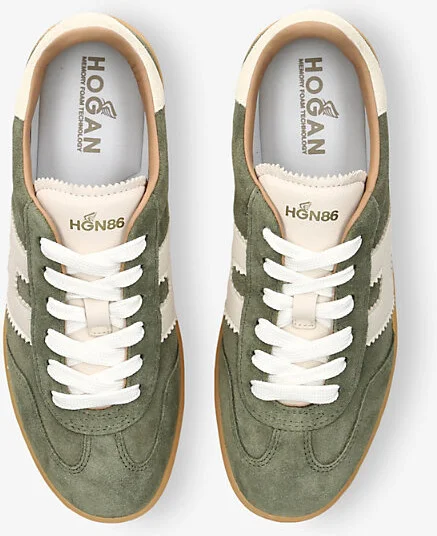 Womens Green Cool Suede Low-Top Trainers Eur 37 / 4 Uk Women - Image 2