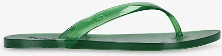 Womens Green Jelly Rubber Sandals Eur 39 / 6 Uk Women