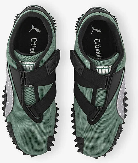 Womens Green Moon Silver Mostro Og Panelled Low-Top Woven Trainers 4 - Image 2