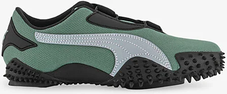 Womens Green Moon Silver Mostro Og Panelled Low-Top Woven Trainers 4