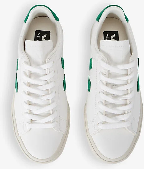 Womens Green Oth Women's Campo Logo-Embroidered Leather Low-Top Trainers Eur 39 / 6 Uk Women - Image 2