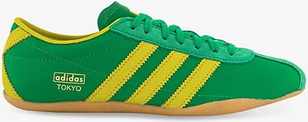 Womens Green Pure Sulfur Gold M Tokyo Woven Low-Top Trainers 6