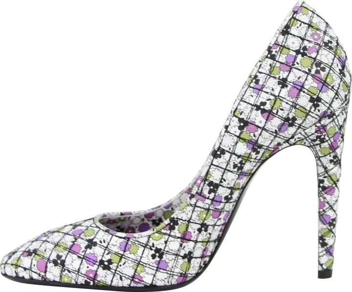 Women's Green / Purple Floral Leather Heels (38.5 EU / 8.5 US) - Image 7