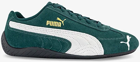 Womens Green White Speedcat Og Suede Low-Top Trainers 10.5