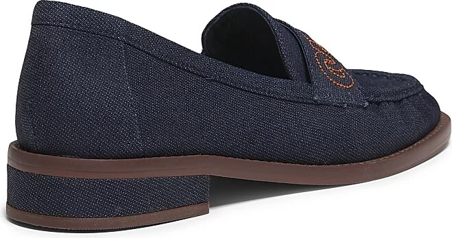 Women's Gretta Logo Denim Loafers - Dark Indigo - Size 5 - Image 3