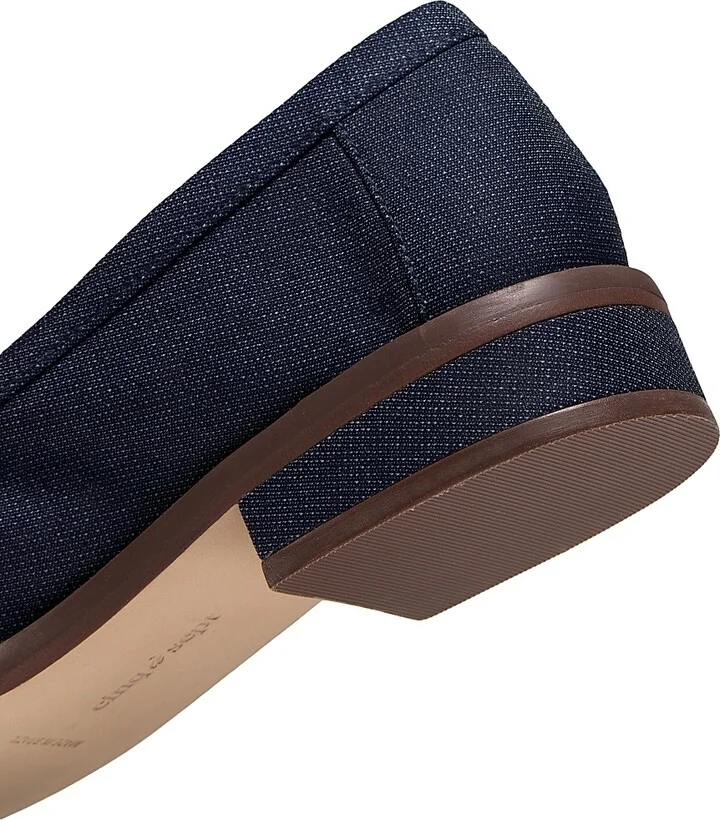 Women's Gretta Logo Denim Loafers - Dark Indigo - Size 5 - Image 6