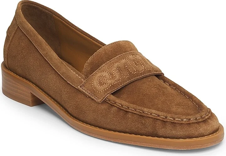 Women's Gretta Logo Suede Loafers - Golden Sienna - Size 5 - Image 2