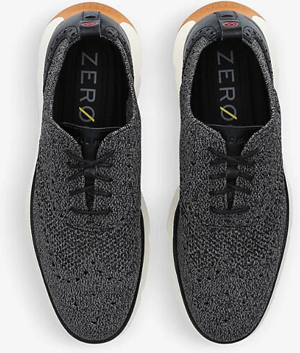 Womens Grey 4 Zerogrand Stitchlite Wool Knit Oxford Trainers Eur 45 / 11 Uk Men - Image 2