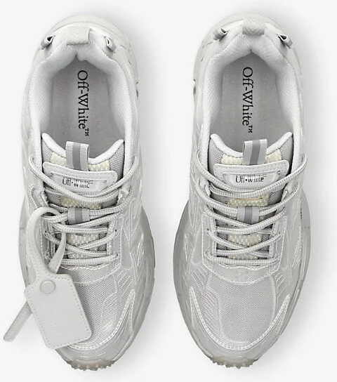 Womens Grey Be Right Back Iridescent Mixed-Textile Low-Top Trainers Eur 37 / 4 Uk Women - Image 2