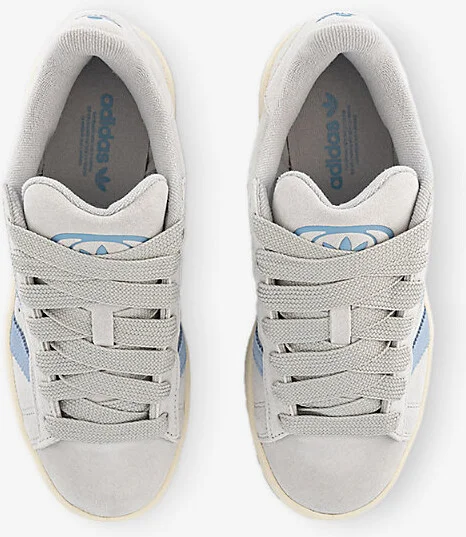 Womens Grey Cream White Clear S Campus 00S Suede Low-Top Trainers Eur 36 / 3 Uk Women - Image 2