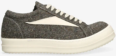 Womens Grey/D.cmb Vintage Woven and Suede Low-Top Trainers Eur 37.5 / 4.5 Uk Women