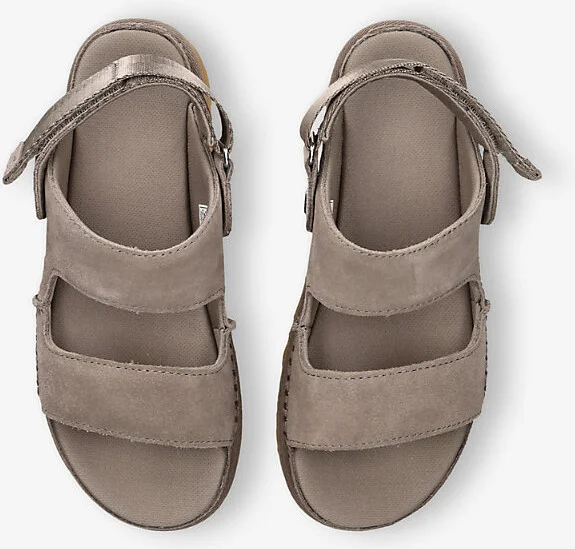 Womens Grey/Dark Goldenstar Glide Branded Suede Sandals Eur 36 / 3 Uk Women - Image 2