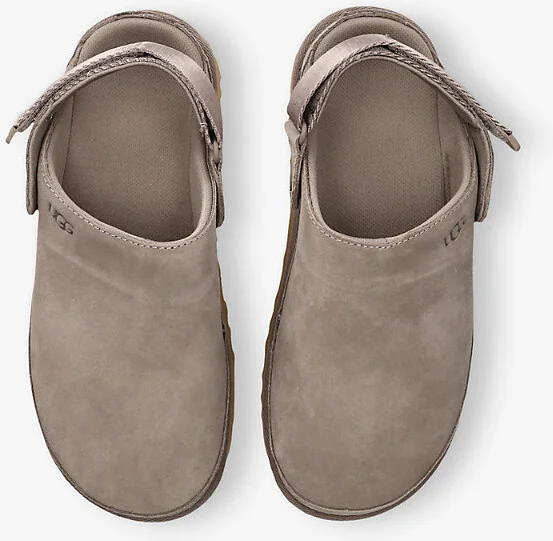 Womens Grey/Dark Goldenstar Heel-Strap Suede Clogs Eur 40 / 7 Uk Women - Image 2
