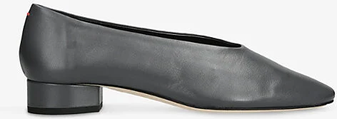 Womens Grey Delia 25 Ballet Leather Pumps Eur 41 / 8 Uk Women