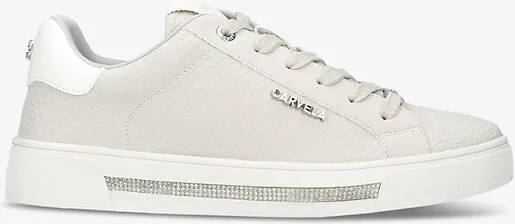 Womens Grey Diamond Logo-Embellished Faux-Leather Low-Top Trainers Eur 38/5 Uk Women