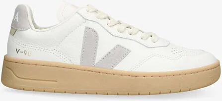 Womens Grey/Light Women's V90 Low-Top Leather Trainers Eur 37 / 4 Uk Women