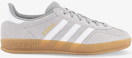 Womens Grey Two White Gold Meta Gazelle Indoor Suede Low-Top Trainers Eur 37 / 4 Uk Women