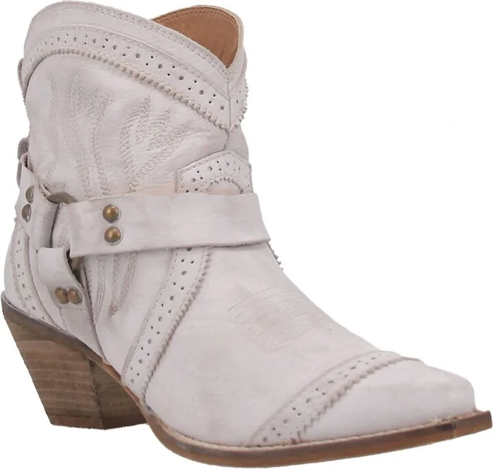 Women's Gummy Bear Short Western Cowboy Boot In Off White
