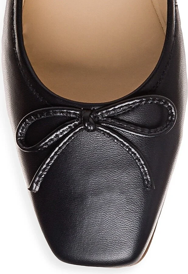 Women's Gwynn Nappa Ballerina Flat - Black - Size 6 - Image 6