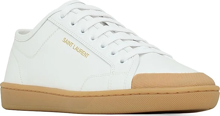 Women's Gym Sneakers in Smooth Leather - Blanc Optique - Size 6 - Image 2