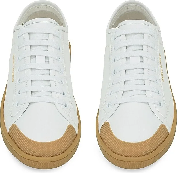 Women's Gym Sneakers in Smooth Leather - Blanc Optique - Size 6 - Image 3