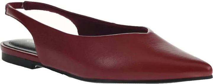 Women's Hadiya Slingback Flat In Wine
