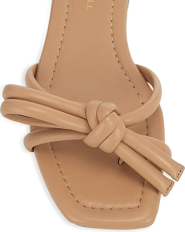 Women's Hadley Leather Bow Flat Sandals - Dune - Size 12 - Image 4