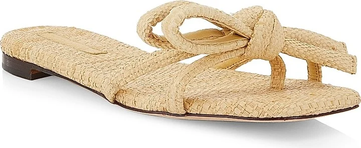 Women's Hadley Raffia Bow Sandals - Natural - Size 10.5 - Image 2