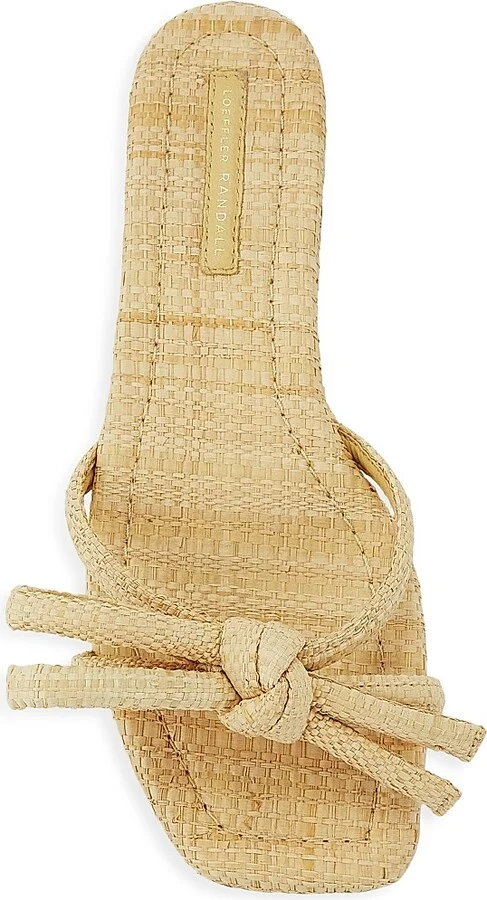 Women's Hadley Raffia Bow Sandals - Natural - Size 10.5 - Image 5