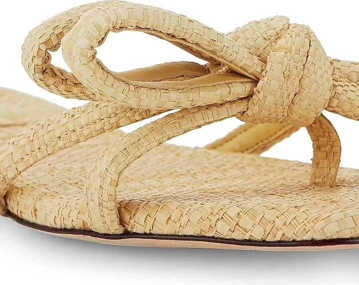Women's Hadley Raffia Bow Sandals - Natural - Size 10.5 - Image 6