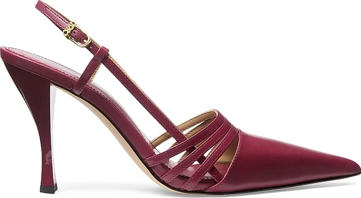 Women's Haisley 90MM Leather Pumps - Mulberry - Size 5.5