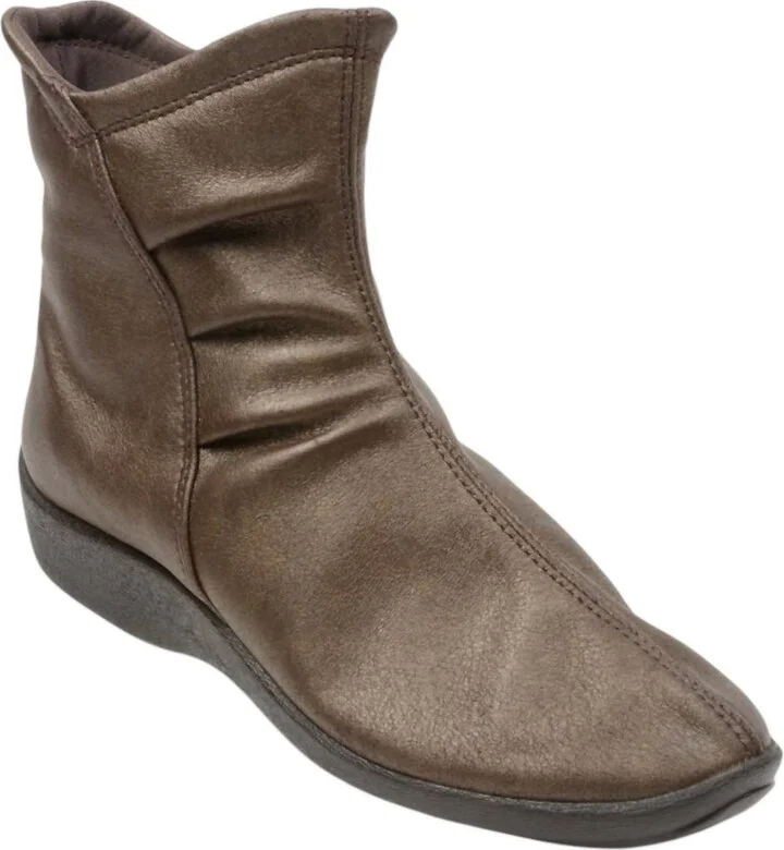 Women's Half Soft Booties In Bronze